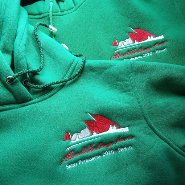 Embroidered leavers' hoodie with school crest